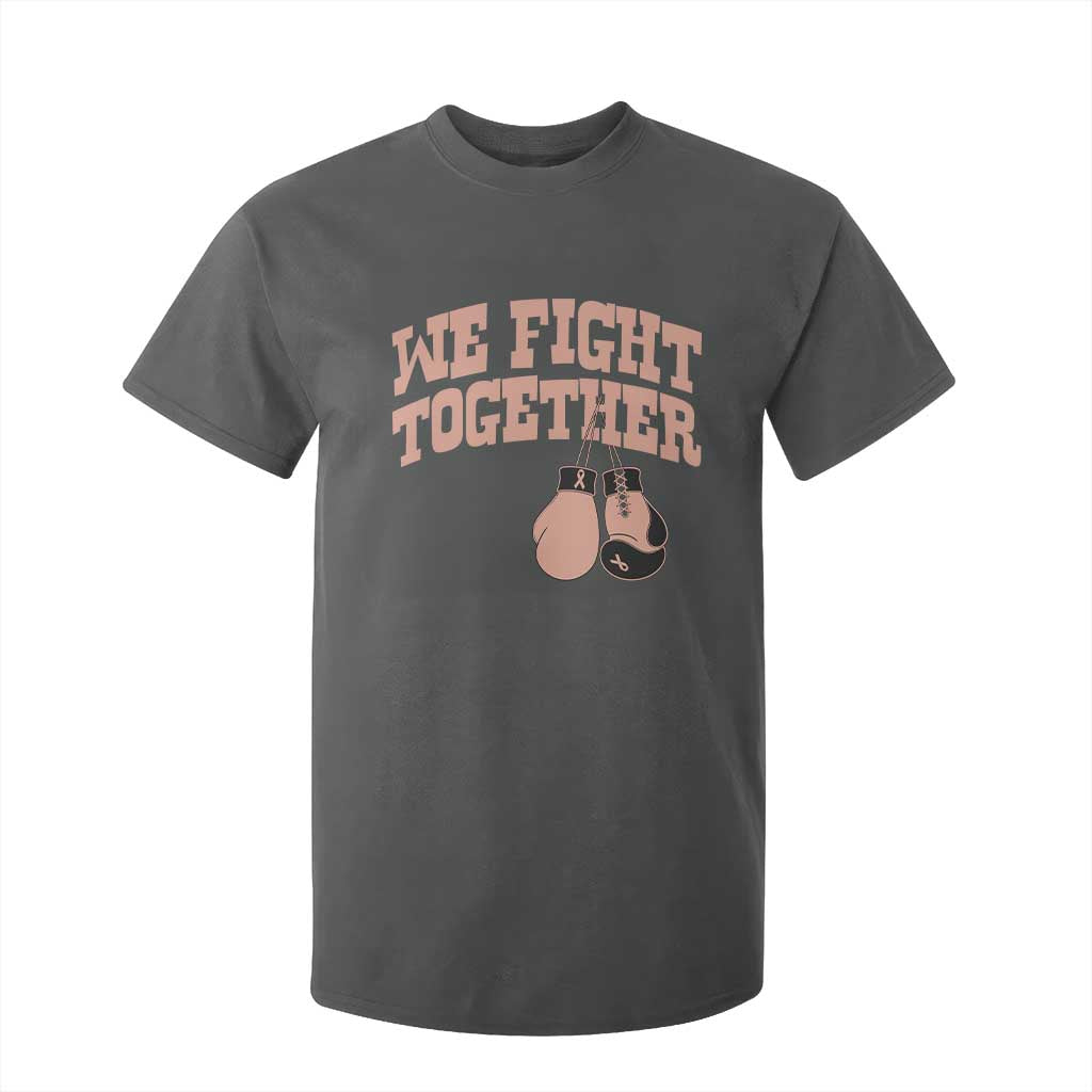 Endometrial Cancer Warrior T Shirt For Kid We Fight Together Boxing Gift TS12 Dark Heather Print Your Wear