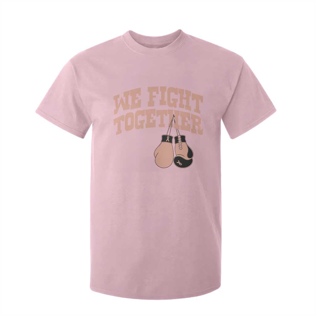 Endometrial Cancer Warrior T Shirt For Kid We Fight Together Boxing Gift TS12 Light Pink Print Your Wear