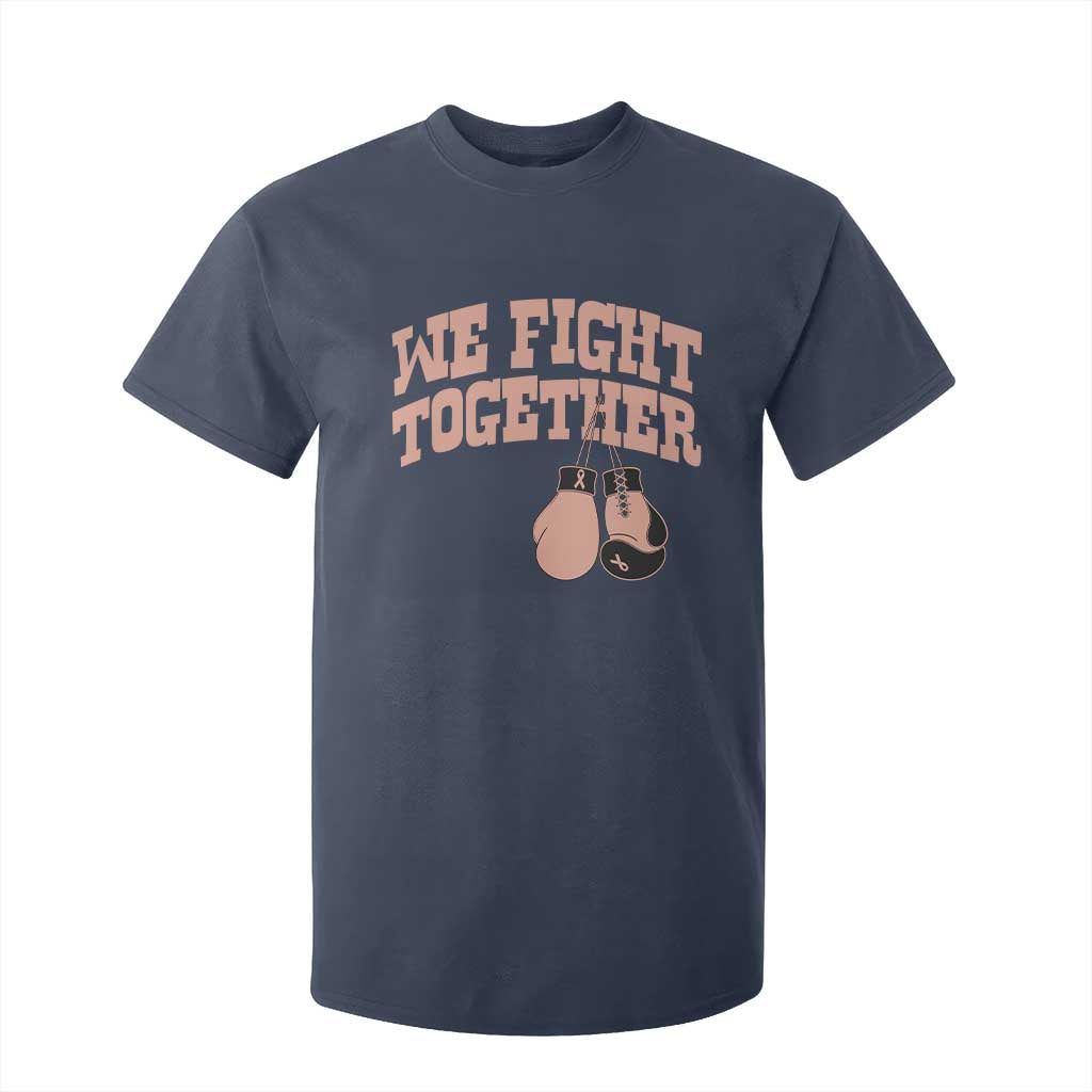 Endometrial Cancer Warrior T Shirt For Kid We Fight Together Boxing Gift TS12 Navy Print Your Wear