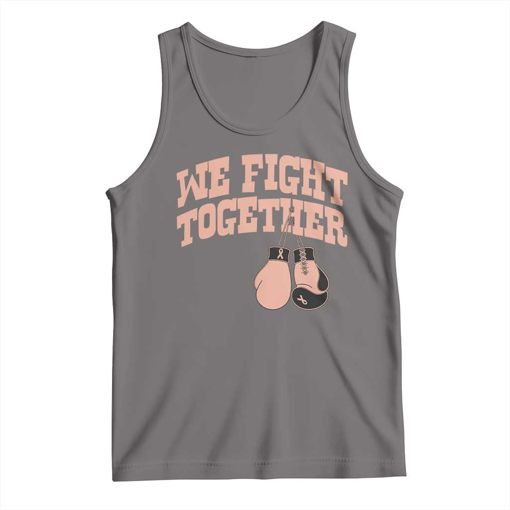 Endometrial Cancer Warrior Tank Top We Fight Together Boxing Gift TS12 Deep Heather Print Your Wear