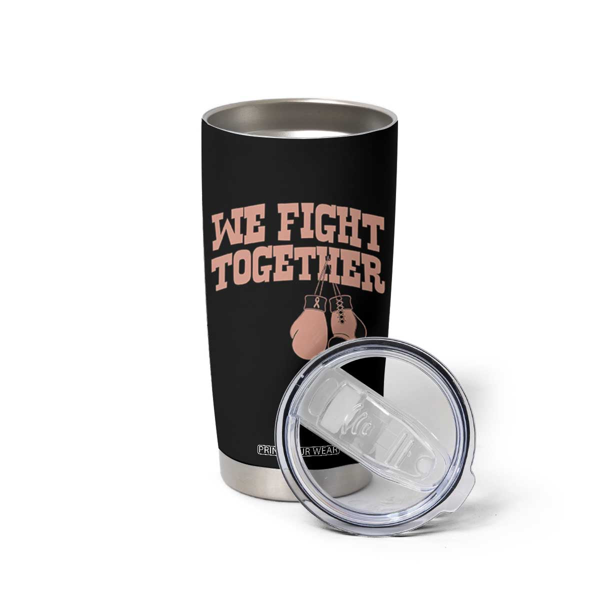 Endometrial Cancer Warrior Tumbler Cup We Fight Together Boxing Gift TS12 Print Your Wear