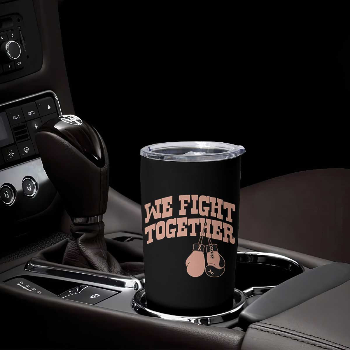 Endometrial Cancer Warrior Tumbler Cup We Fight Together Boxing Gift TS12 Print Your Wear