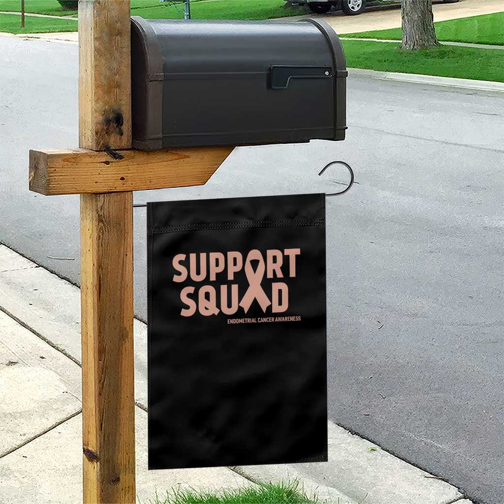 Endometrial Cancer Awareness Garden Flag Support Squad Warrior Gift TS12 Print Your Wear