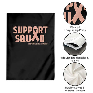 Endometrial Cancer Awareness Garden Flag Support Squad Warrior Gift TS12 Print Your Wear