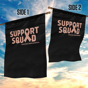 Endometrial Cancer Awareness Garden Flag Support Squad Warrior Gift TS12 Print Your Wear