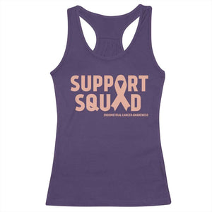Endometrial Cancer Awareness Racerback Tank Top Support Squad Warrior Gift TS12 Purple Print Your Wear
