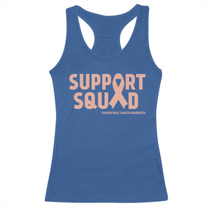 Endometrial Cancer Awareness Racerback Tank Top Support Squad Warrior Gift TS12 Royal Blue Print Your Wear