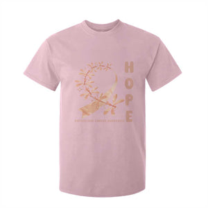 Peach Dragonfly Endometrial Cancer T Shirt For Kid Hope And Strength TS12 Light Pink Print Your Wear