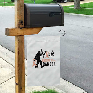 Funny Bigfoot Fuck Endometrial Cancer Awareness Gift Garden Flag TS12 Print Your Wear