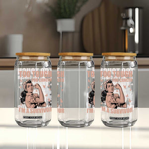 Endometrial Cancer Warrior Glass Can Too Tough For Cancer Im A Survivor TS12 Print Your Wear