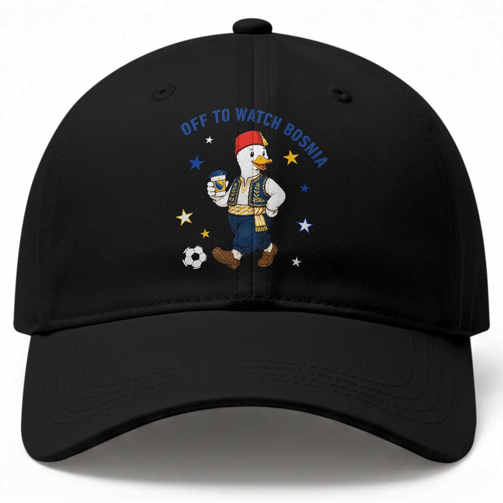 Off To Watch Bosnia Baseball Cap Funny Goose Fudbal Fan Gift TS12 Print Your Wear