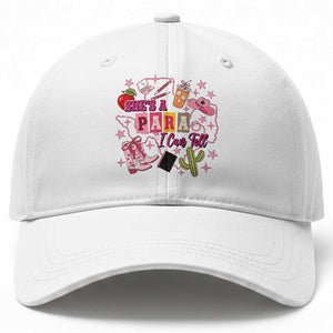 Funny Western Teacher Aide Graphic Baseball Cap She's A Para I Can Tell TS12 Print Your Wear