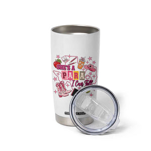 Funny Western Teacher Aide Graphic Tumbler Cup She's A Para I Can Tell TS12 Print Your Wear