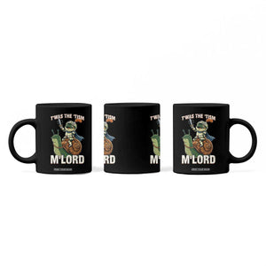Funny Medieval Knight Frog Meme With Sword Coffee Mug Twas The Tism MLord TS12 Print Your Wear