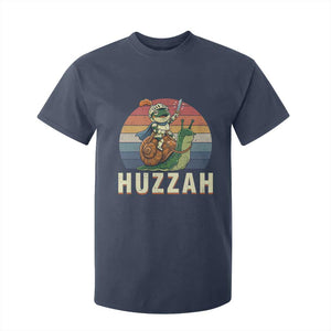 Funny Huzzah Frog Meme T Shirt For Kid Medieval Knight With Sword Graphic TS12 Navy Print Your Wear