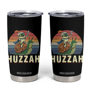 Funny Huzzah Frog Meme Tumbler Cup Medieval Knight With Sword Graphic TS12 Black Print Your Wear