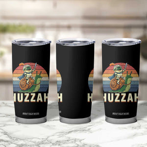 Funny Huzzah Frog Meme Tumbler Cup Medieval Knight With Sword Graphic TS12 Print Your Wear