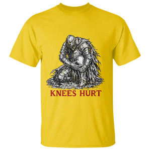 Funny Knees Hurt Medieval Knight T Shirt Dark Fantasy Sword Warrior Humor TS12 Daisy Print Your Wear