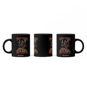 Funny Medieval Knight Worker Meme Coffee Mug Three Coffees No Lunch Valkyrie Coffee Lover TS12 Print Your Wear