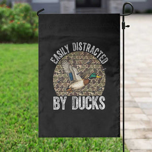 Duck Hunting Gift Garden Flag Easily Distracted By Ducks TS12 Print Your Wear