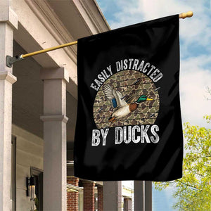 Duck Hunting Gift Garden Flag Easily Distracted By Ducks TS12 Print Your Wear