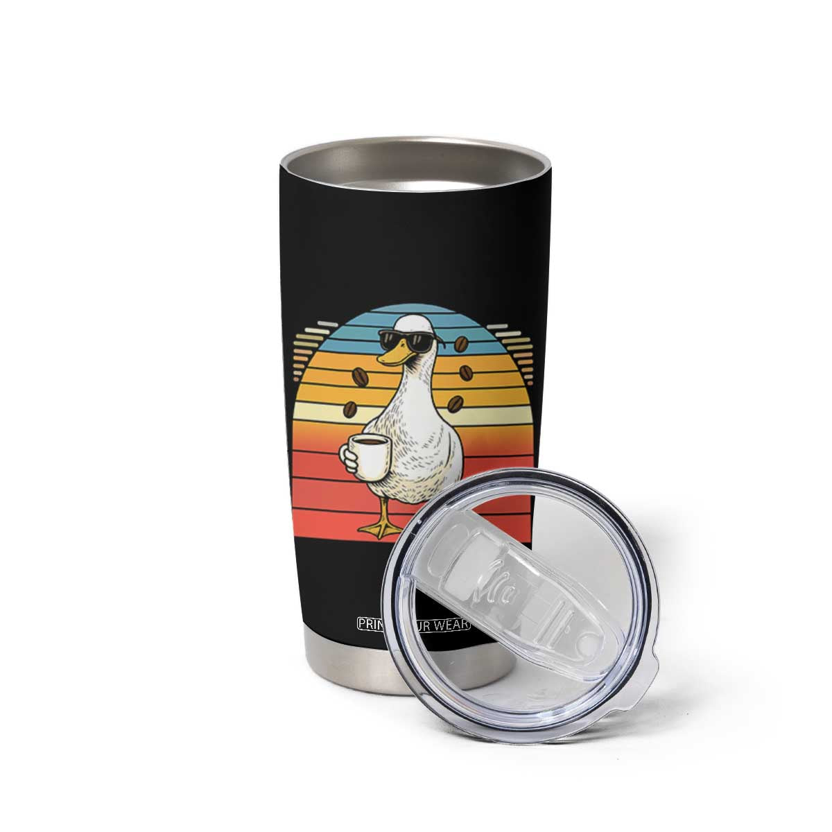 Funny Duck Drinking Tumbler Cup Coffee Lover Gift TS12 Print Your Wear