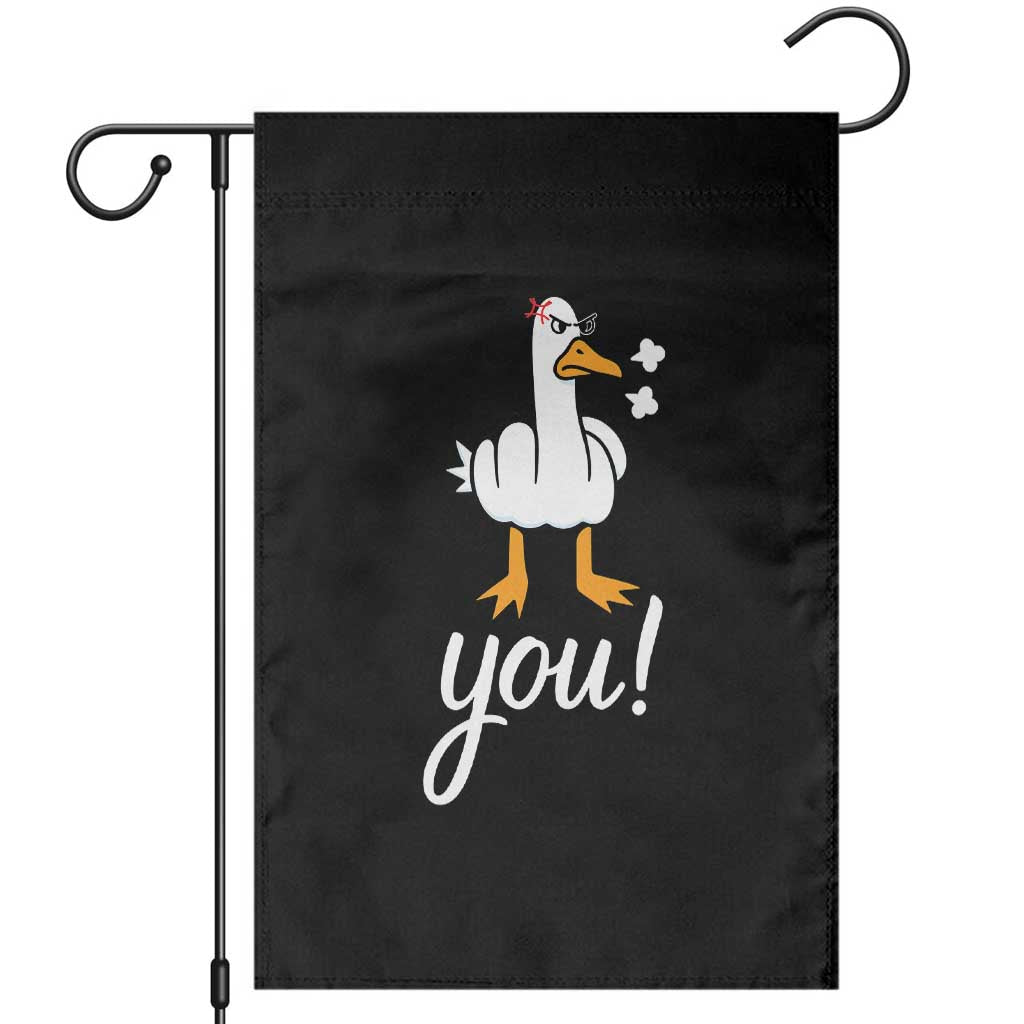 Funny Sarcastic Duck You Garden Flag Farm Animal Gift TS12 Black Print Your Wear