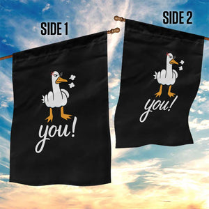 Funny Sarcastic Duck You Garden Flag Farm Animal Gift TS12 Print Your Wear