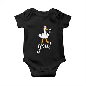 Funny Sarcastic Duck You Baby Onesie Farm Animal Gift TS12 Black Print Your Wear