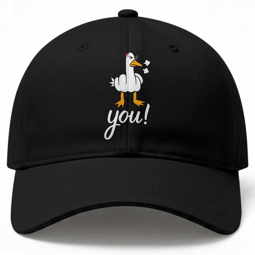 Funny Sarcastic Duck You Baseball Cap Farm Animal Gift TS12 Print Your Wear