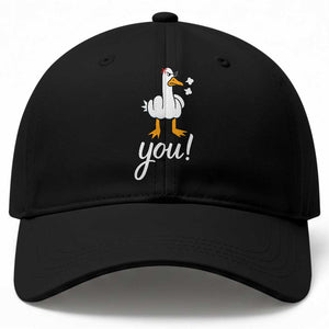 Funny Sarcastic Duck You Baseball Cap Farm Animal Gift TS12 Print Your Wear