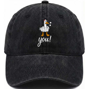Funny Sarcastic Duck You Washed Cotton Baseball Cap Farm Animal Gift TS12 Print Your Wear