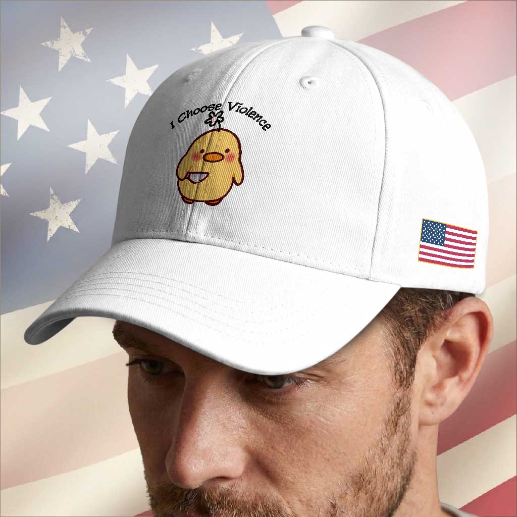 I Choose Violence Baseball Cap Funny Duck With Knife Gift TS12 Print Your Wear