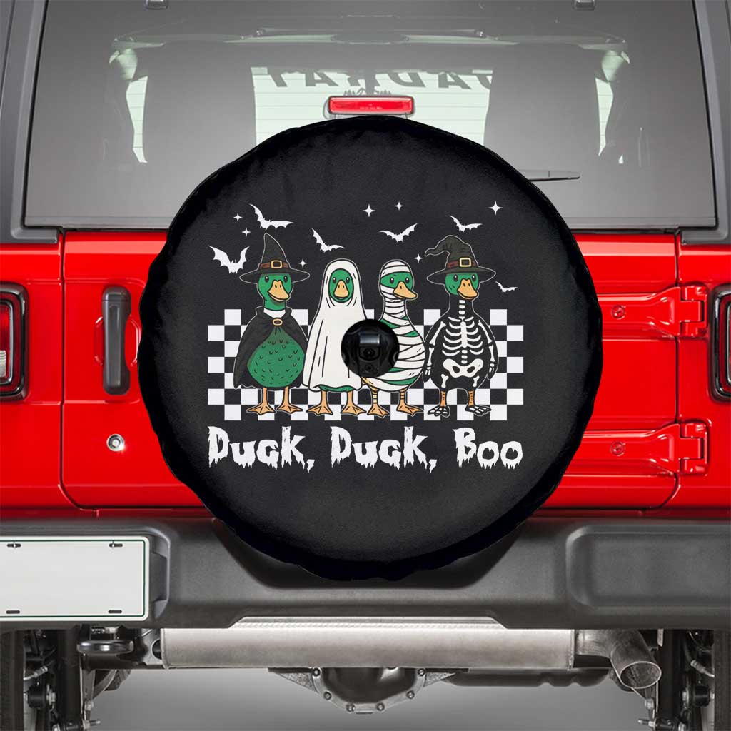Halloween Duck Duck Boo Spare Tire Cover Funny Spooky Gift TS12 Black Print Your Wear
