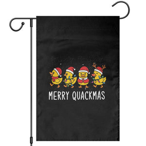 Funny Christmas Duck Garden Flag Merry Quackmas Gift TS12 Black Print Your Wear