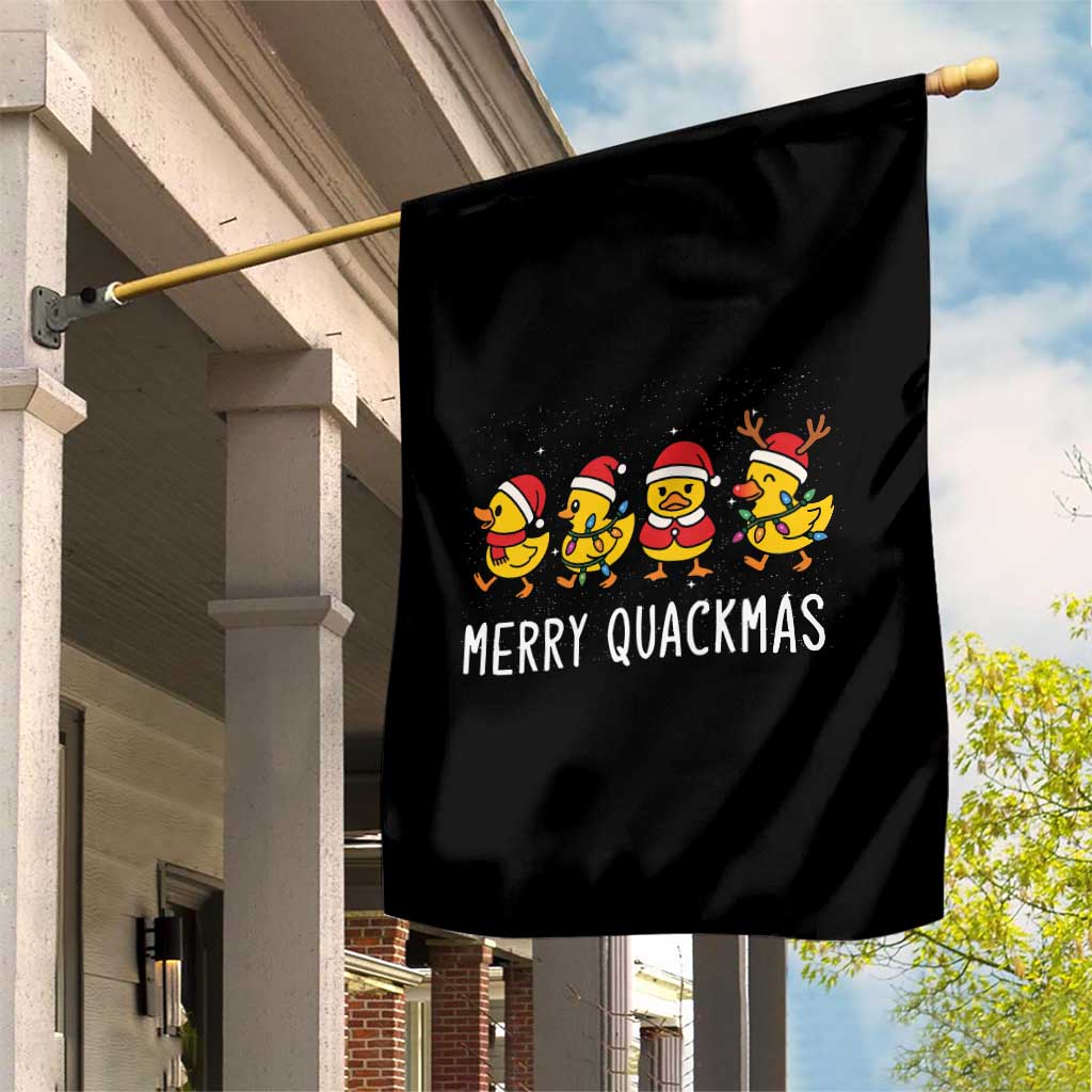 Funny Christmas Duck Garden Flag Merry Quackmas Gift TS12 Print Your Wear