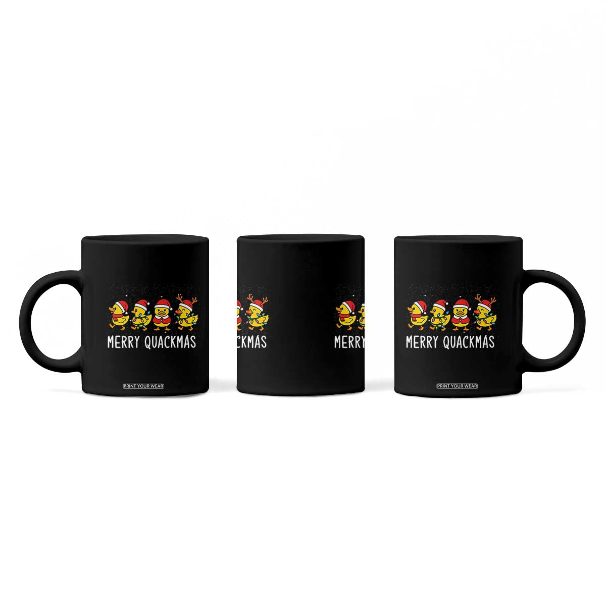 Funny Christmas Duck Coffee Mug Merry Quackmas Gift TS12 Print Your Wear