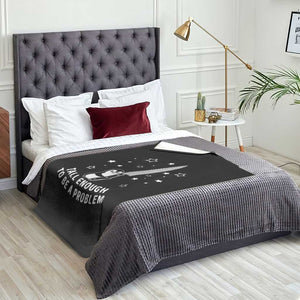 Funny Tall Enough To Be A Problem Throw Blanket Adorable Penguin Lover Gift TS12 Print Your Wear