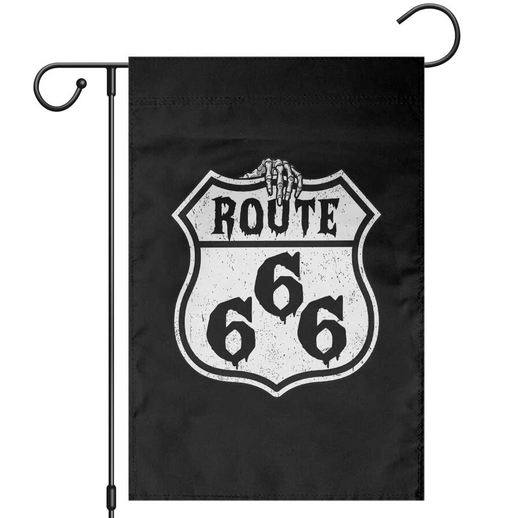 Spooky Halloween Route Highway 666 Garden Flag Dark Haunted Road Adventure