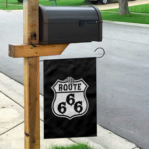 Spooky Halloween Route Highway 666 Garden Flag Dark Haunted Road Adventure