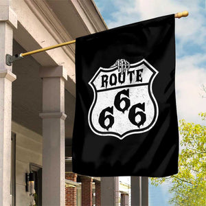 Spooky Halloween Route Highway 666 Garden Flag Dark Haunted Road Adventure