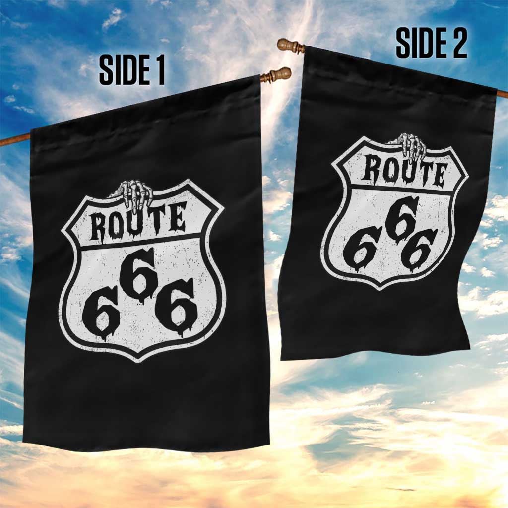 Spooky Halloween Route Highway 666 Garden Flag Dark Haunted Road Adventure