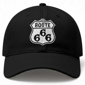 Spooky Halloween Route Highway 666 Baseball Cap Dark Haunted Road Adventure