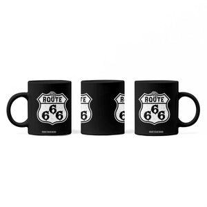 Spooky Halloween Route Highway 666 Coffee Mug Dark Haunted Road Adventure