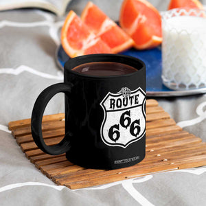 Spooky Halloween Route Highway 666 Coffee Mug Dark Haunted Road Adventure