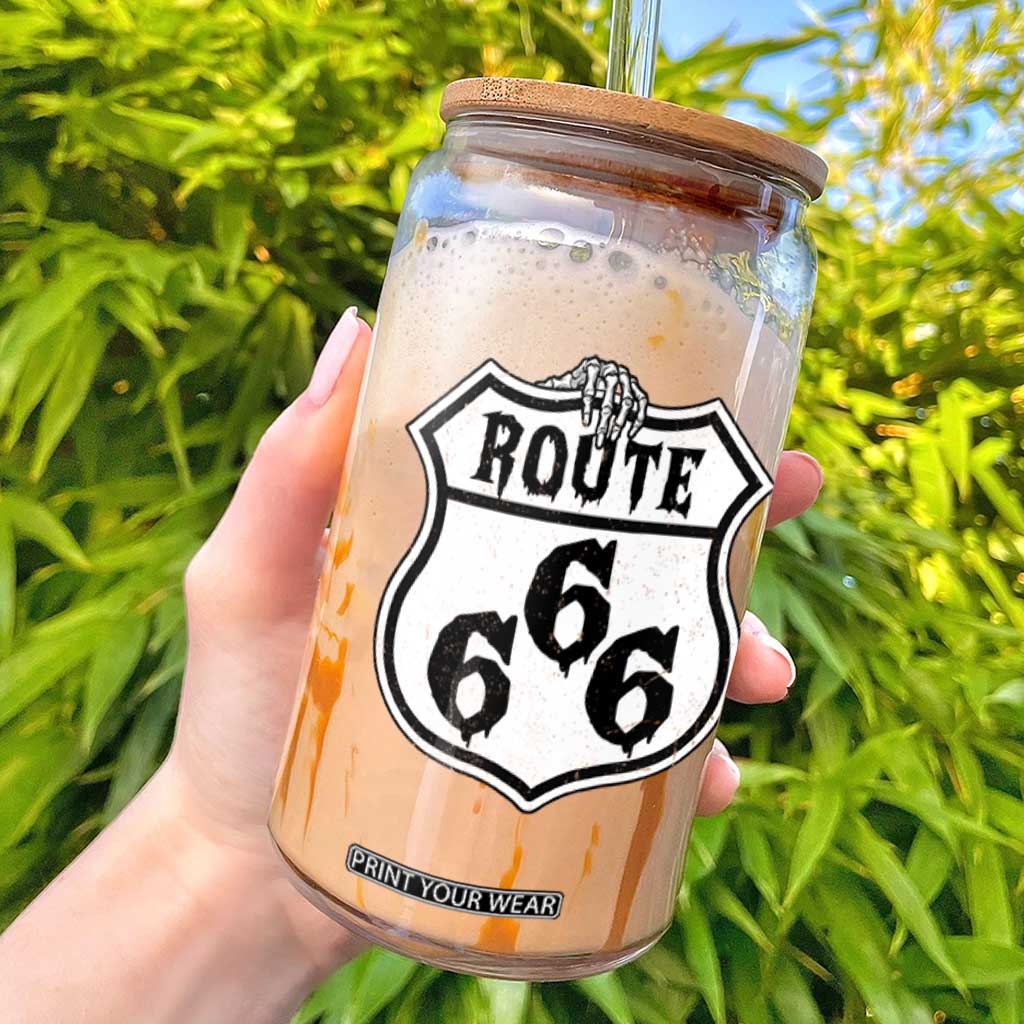 Spooky Halloween Route Highway 666 Glass Can Dark Haunted Road Adventure