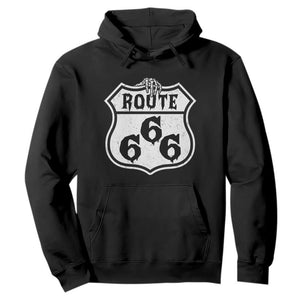Spooky Halloween Route Highway 666 Hoodie Dark Haunted Road Adventure