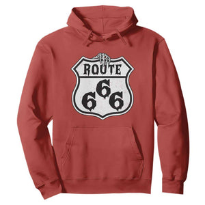 Spooky Halloween Route Highway 666 Hoodie Dark Haunted Road Adventure