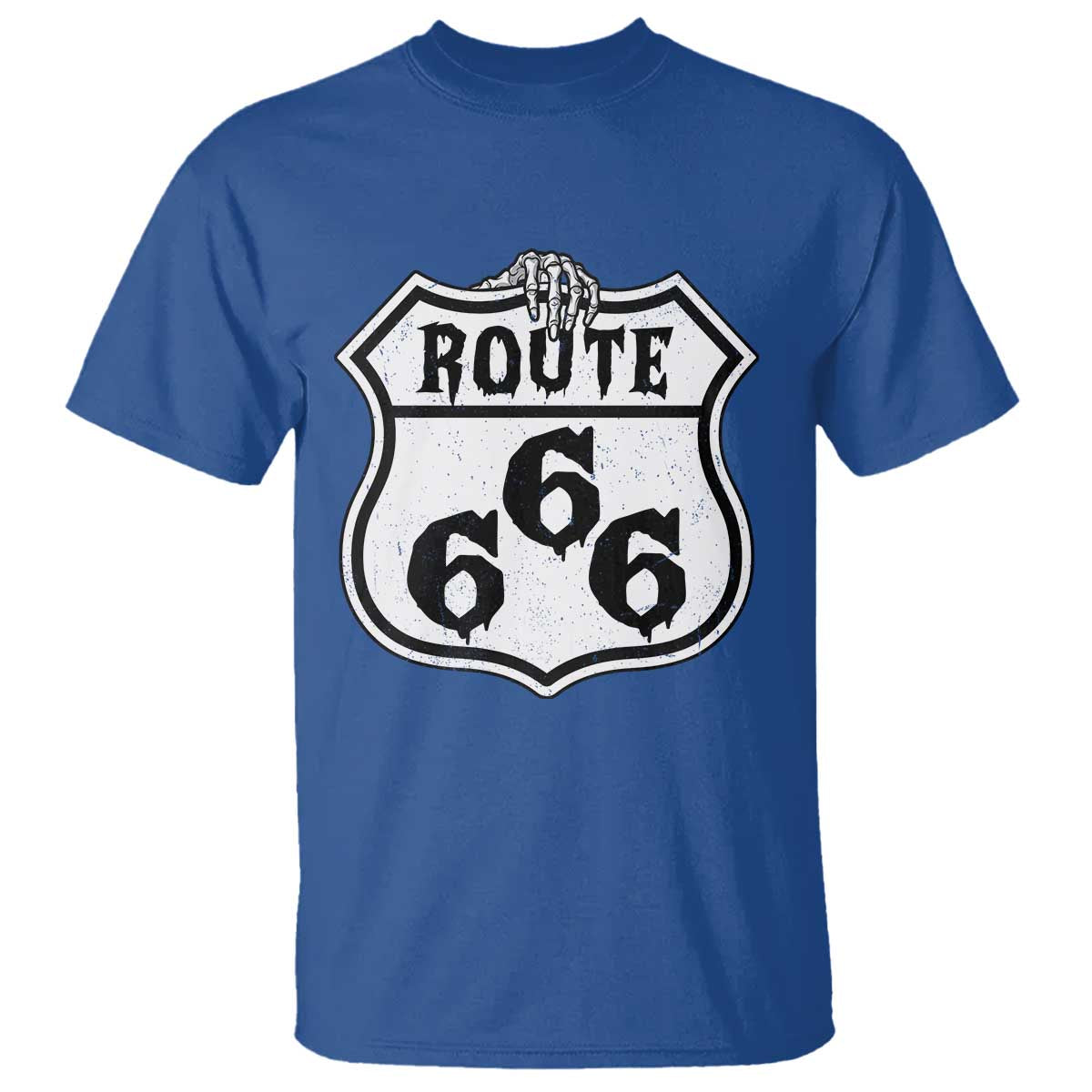 Spooky Halloween Route Highway 666 T Shirt Dark Haunted Road Adventure
