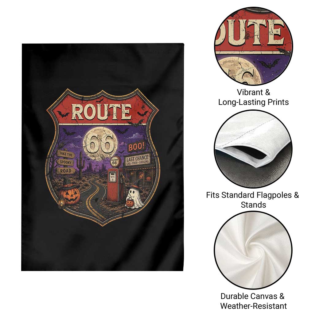 Halloween Route Highway 66 Garden Flag Spooky Mother Road Travel